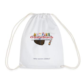 Livre d’or 19e anniversaire homme et femme - Sac de sport léger - blanc - Devant