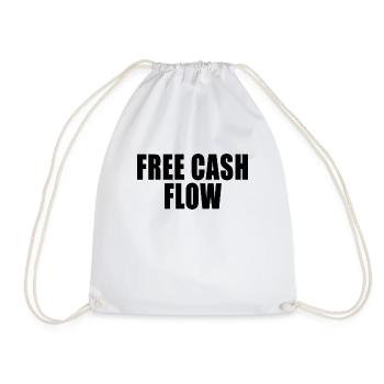 Free Cash Flow - Drawstring Bag - white - Front