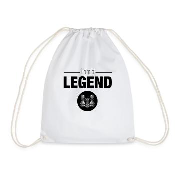 I'am a Chess legend for chess fans - Drawstring Bag - white - Front