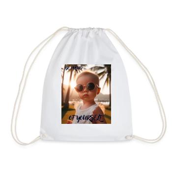 BE PROUD OF YOURSELF - SOIT FIER(E) DE TOI - Drawstring Bag - white - Front