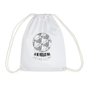 I don't age, I gain value - Drawstring Bag - white - Front