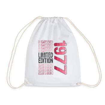 Limited Edition Since 1977 Birthday Vintage 1977 - Drawstring Bag - white - Front