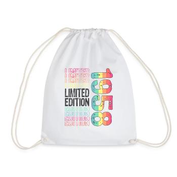 Limited Edition Since 1958 Birthday Vintage 1958 - Drawstring Bag - white - Front