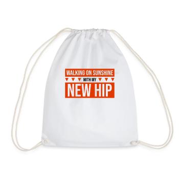 Hip Replacement Surgery Arthroplasty - Drawstring Bag - white - Front