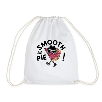 Moonwalking Pie: Smooth as Pie - Digital Artwork - Drawstring Bag - white - Front