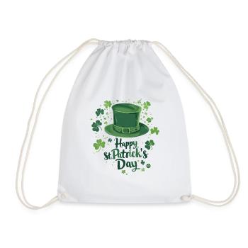 Chapeau haut de forme émeraude - Sac de sport léger - blanc - Devant