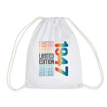 Limited Edition Since 1947 Birthday Vintage 1947 - Drawstring Bag - white - Front