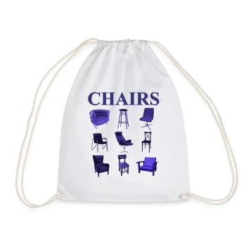 Urban Streetwear Design Chairs / Stühle Print - Turnbeutel - Weiß - Vorne