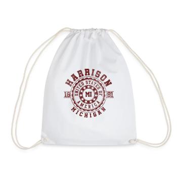 Harrison, MI (États-Unis) | Michigan voyage & cadeau Souvenir - Sac de sport léger - blanc - Devant