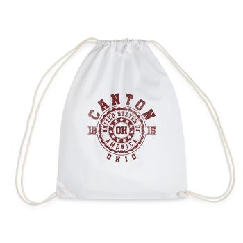 Canton OH | Ohio Souvenir & Gift - Drawstring Bag - white - Front