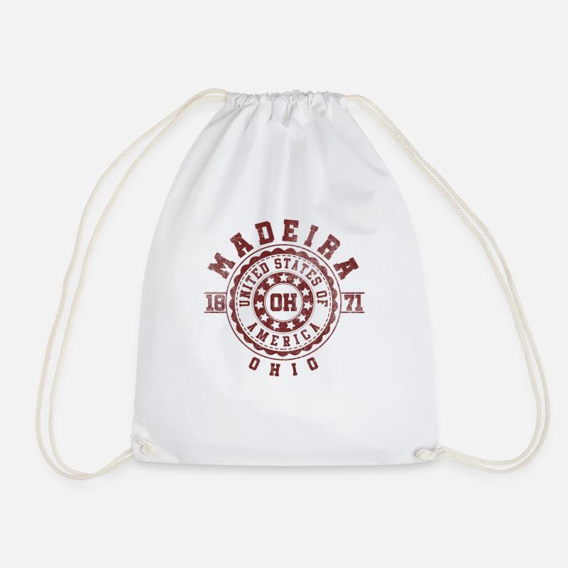 Madeira OH | Ohio Souvenir & Geschenk - Turnbeutel - Weiß