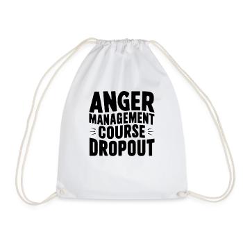 Rebelle à la gestion de la colère - Sac de sport léger - blanc - Devant