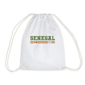 SENEGAL drapeau et emblème du Sénégal - Sac de sport léger - blanc - Devant