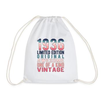 Edition limitée depuis 1936 Anniversaire Millésime 1936 - Sac de sport léger - blanc - Devant