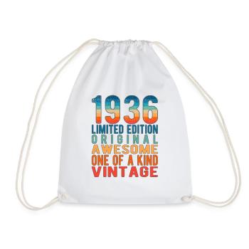 Edition limitée depuis 1936 Anniversaire Millésime 1936 - Sac de sport léger - blanc - Devant