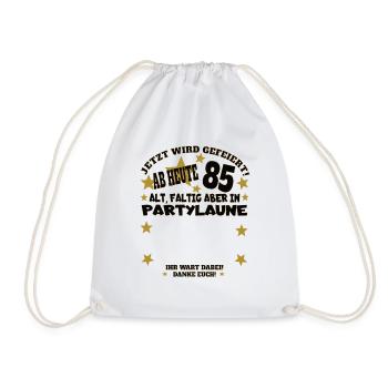 85e anniversaire homme et femme livre d’or - Sac de sport léger - blanc - Devant