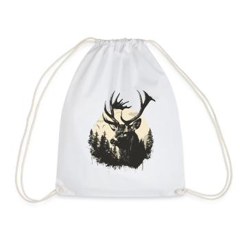 Cerf - Sac de sport léger - blanc - Devant