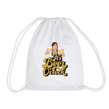 Heure de la bière - Sac de sport léger - blanc - Devant