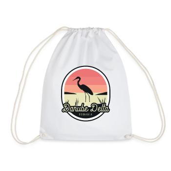 Danube Delta - Romanian, Danube - Drawstring Bag - white - Front