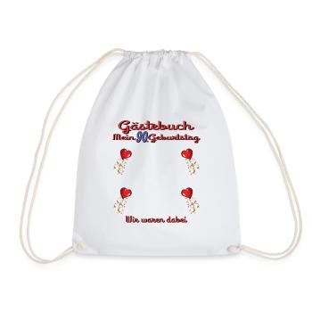 Livre d’or homme et femme 90e anniversaire - Sac de sport léger - blanc - Devant