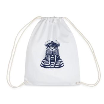 Capitaine Walrus - Sac de sport léger - blanc - Devant