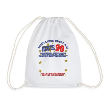 Livre d'or du mari et de la femme du 90e anniversaire - Sac de sport léger - blanc - Devant