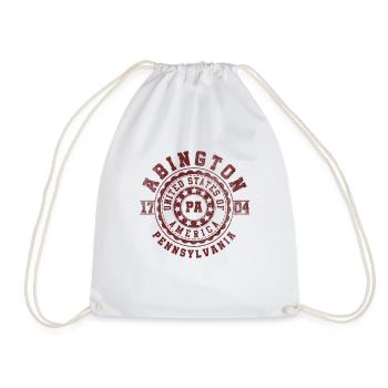 Abington, PA | Pennsylvania - & Gift - Drawstring Bag - white - Front