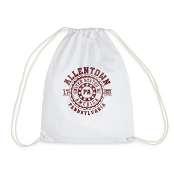 Allentown, PA | Pennsylvania - & Gift - Drawstring Bag - white - Front