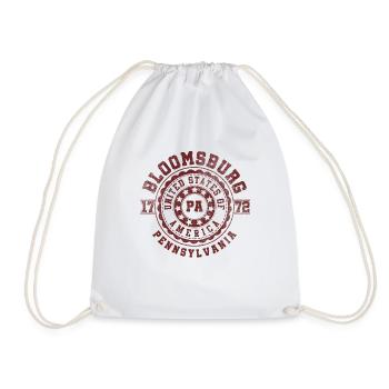 Bloomsburg, PA | Pennsylvania - & Gift - Drawstring Bag - white - Front