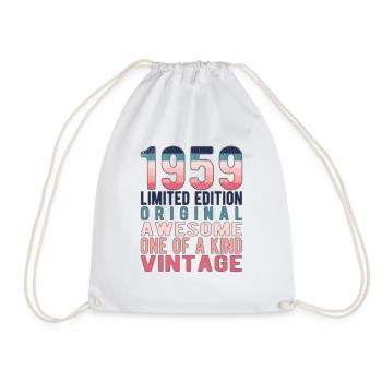 Edition limitée depuis 1959 Anniversaire Millésime 1959 - Sac de sport léger - blanc - Devant