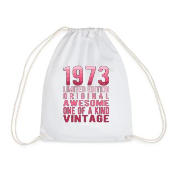 Edition limitée depuis 1973 Anniversaire Millésime 1973 - Sac de sport léger - blanc - Devant
