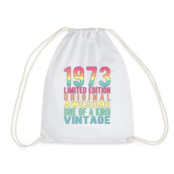 Edition limitée depuis 1973 Anniversaire Millésime 1973 - Sac de sport léger - blanc - Devant