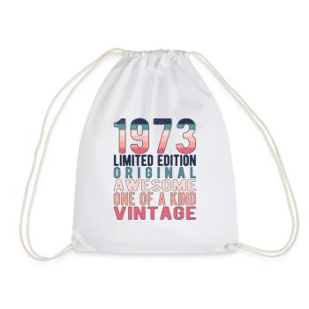 Edition limitée depuis 1973 Anniversaire Millésime 1973 - Sac de sport léger - blanc - Devant