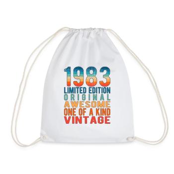 Edition limitée depuis 1983 Anniversaire Millésime 1983 - Sac de sport léger - blanc - Devant