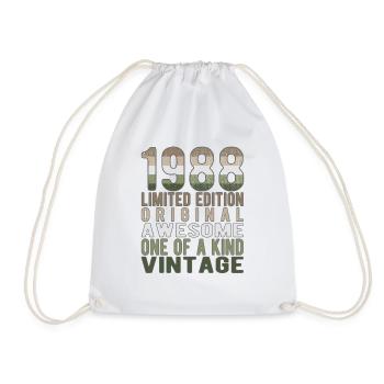 Edition limitée depuis 1988 Anniversaire Millésime 1988 - Sac de sport léger - blanc - Devant