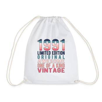Edition limitée depuis 1991 Anniversaire Millésime 1991 - Sac de sport léger - blanc - Devant
