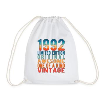 Edition Limitée Depuis 1992 Anniversaire Millésime 1992 - Sac de sport léger - blanc - Devant
