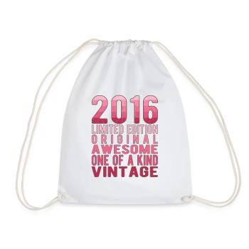 Edition limitée depuis 2016 Anniversaire Millésime 2016 - Sac de sport léger - blanc - Devant