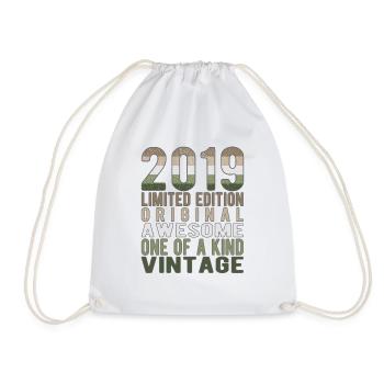 Edition limitée depuis 2019 Anniversaire Millésime 2019 - Sac de sport léger - blanc - Devant