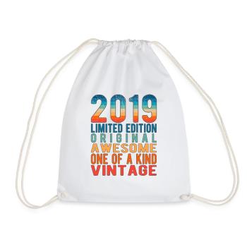 Edition limitée depuis 2019 Anniversaire Millésime 2019 - Sac de sport léger - blanc - Devant