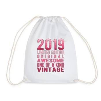 Edition limitée depuis 2019 Anniversaire Millésime 2019 - Sac de sport léger - blanc - Devant