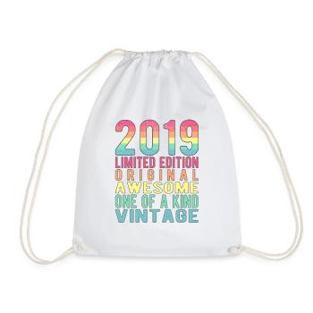 Edition limitée depuis 2019 Anniversaire Millésime 2019 - Sac de sport léger - blanc - Devant