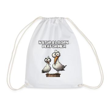 Idea giver number 1 saying gift Natural Born - Drawstring Bag - white - Front