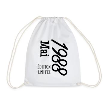 Limited Edition May 1988 - Drawstring Bag - white - Front