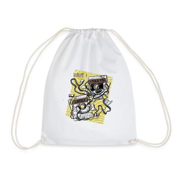 Cassette Culture - Drawstring Bag - white - Front