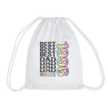 Best dad in the world since 1996 Father's Day - Drawstring Bag - white - Front