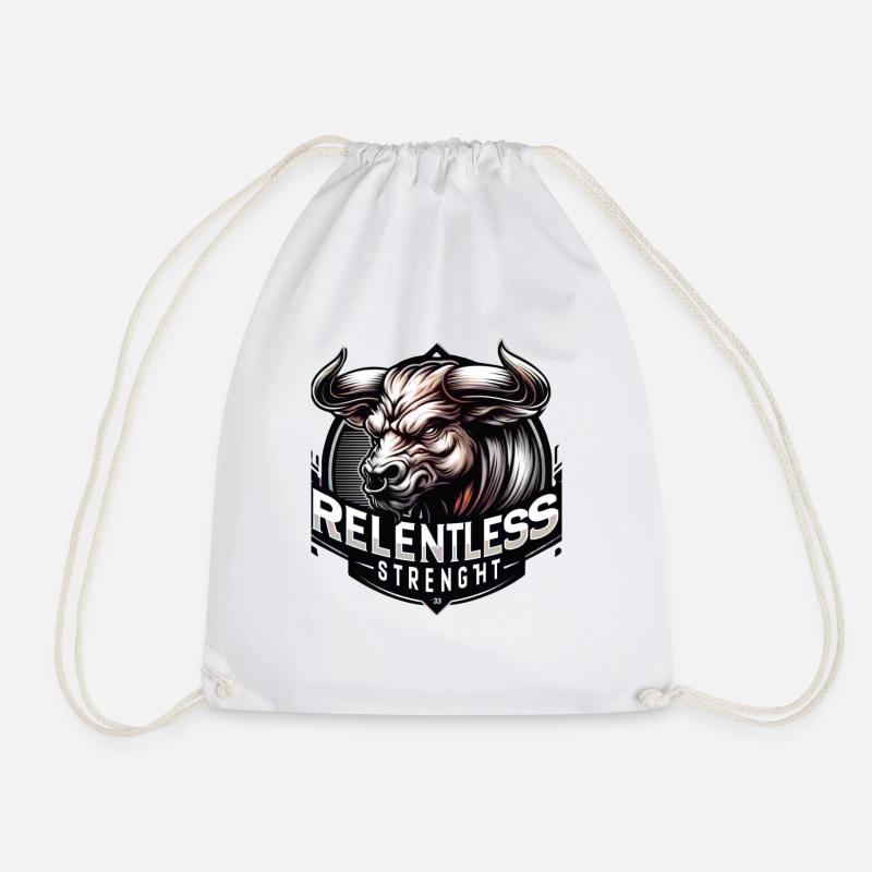 Relentless Strength - Turnbeutel - Weiß