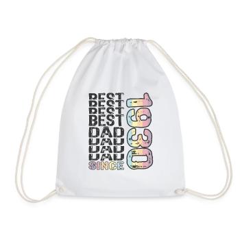 Best dad in the world since 1930 Father's Day - Drawstring Bag - white - Front