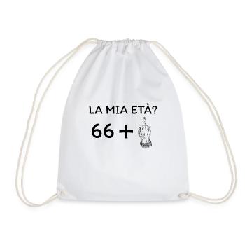 My age 67 - Drawstring Bag - white - Front