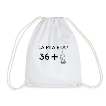 My age 37 - Drawstring Bag - white - Front